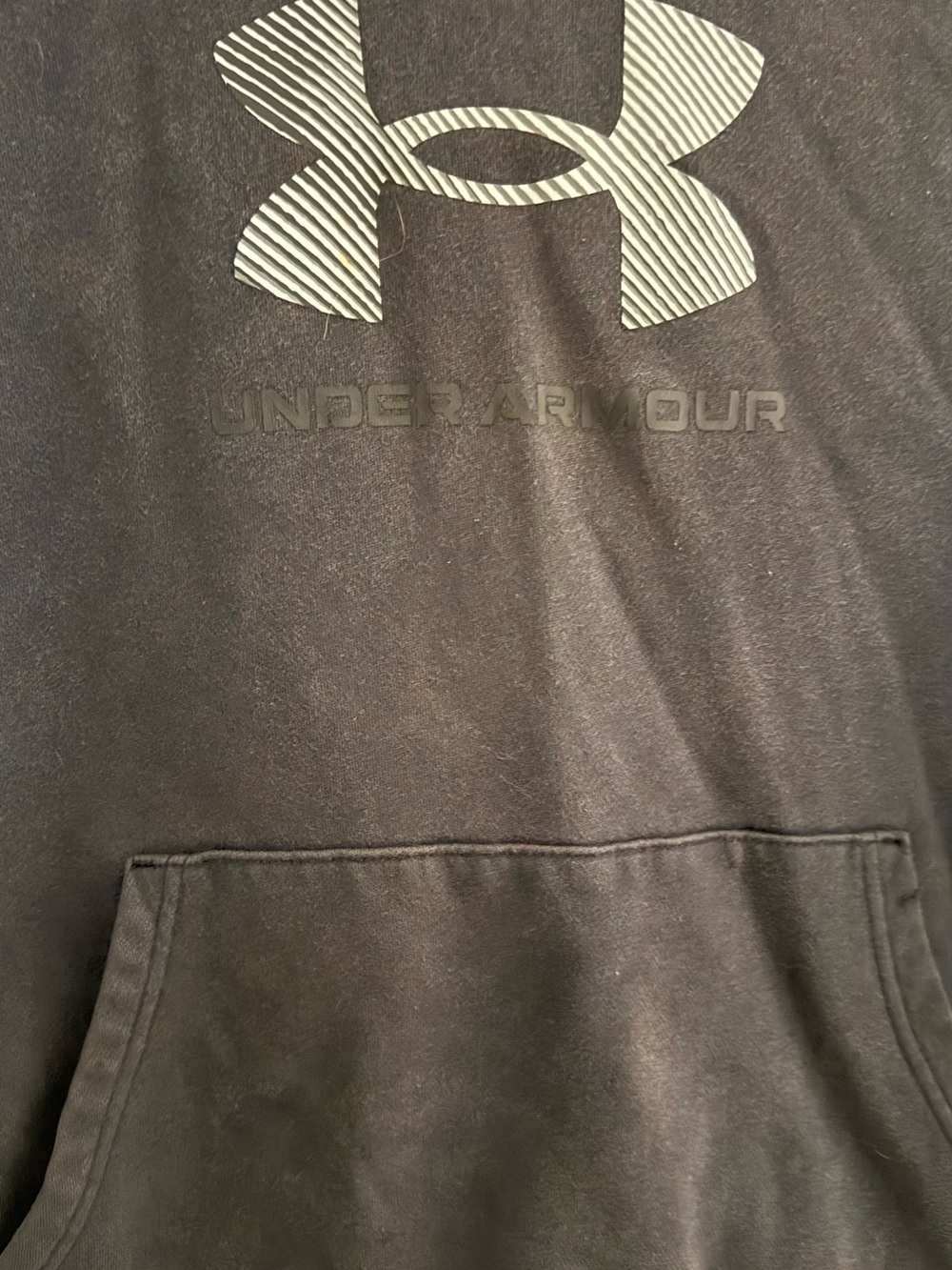 Under Armour Youth Large Grayish Black Hoodie